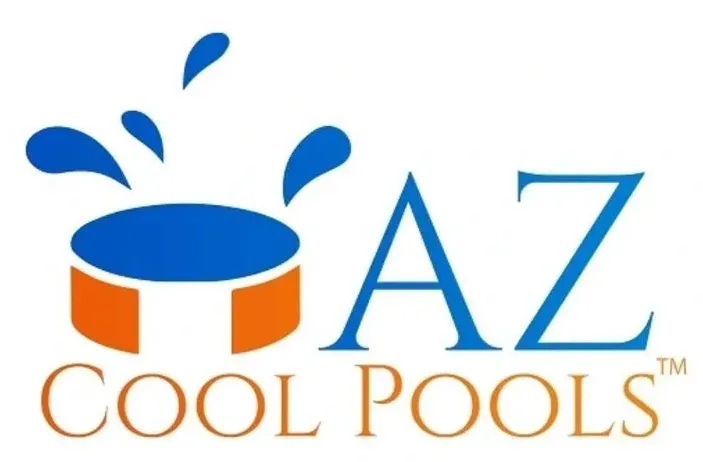 A pool logo with the name of az pool pools
